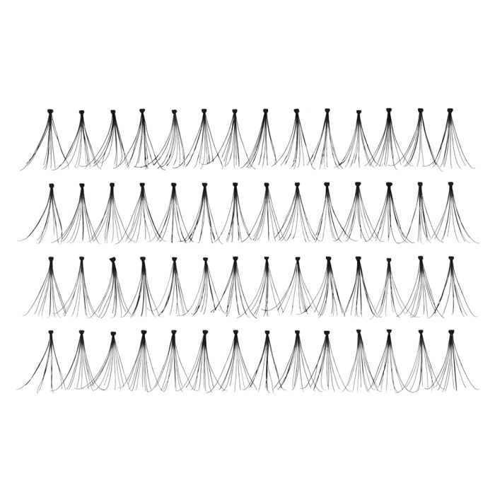 56 Ardell Duralash Flare - Long false lashes arranged in 4 rows of 14 individual lash clusters 