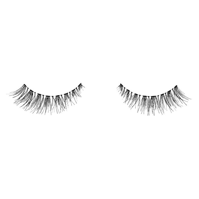 A pair of Ardell Baby Demi Wispies showing its Demi lash style with a slightly narrower band than a regular strip lash