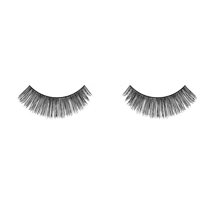 A single pair of Ardell Natural 101 showing its Full volume, short length & rounded lash style