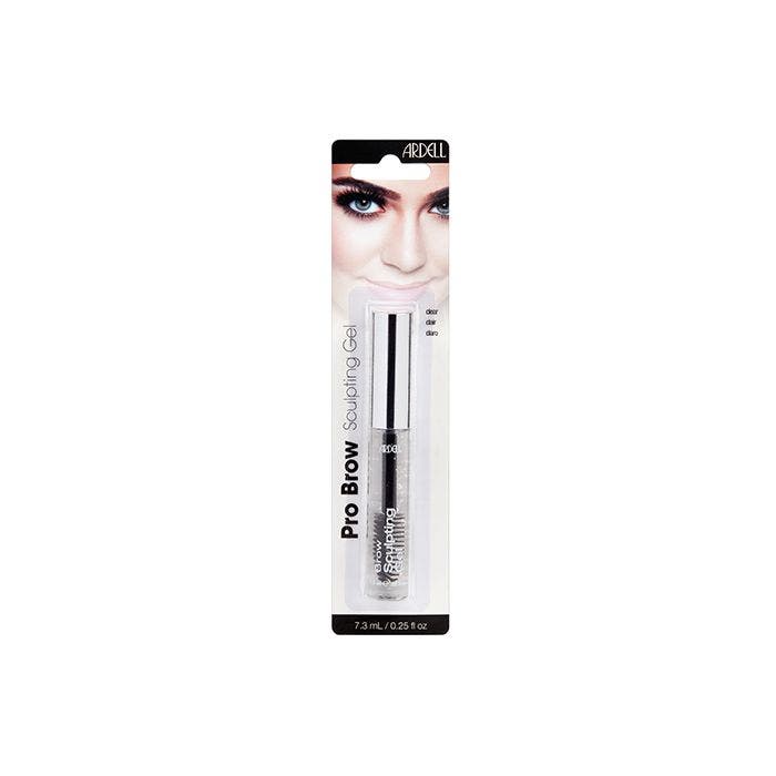 Front view of Ardell Brow Sculpting Gel Clear in retail wall hook packaging