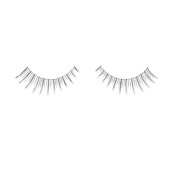 Pair of Andrea Mod Lash #62 false lashes side by side featuring clustered lash fibers