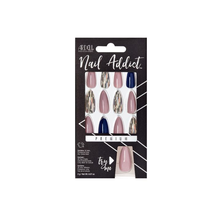 Front of Ardell Nail Addict Geometric Groove color shade retail box