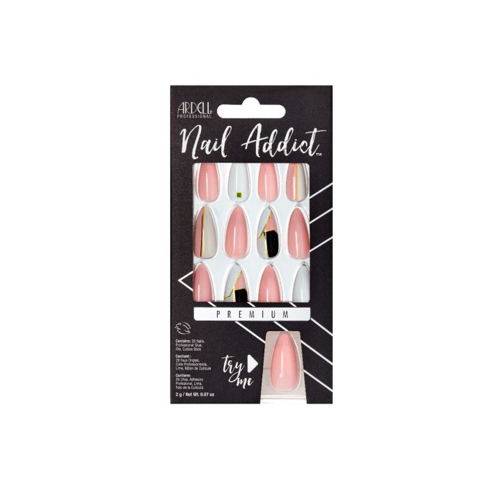 Front of Ardell Nail Addict Art Deco color shade retail box
