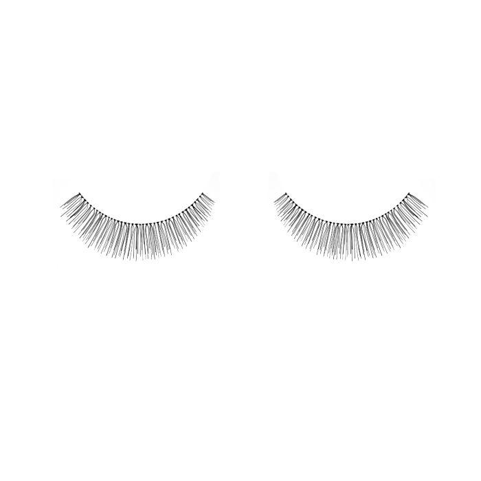 Pair of Ardell Natural 109 faux lashes side by side featuring clustered lash fibers