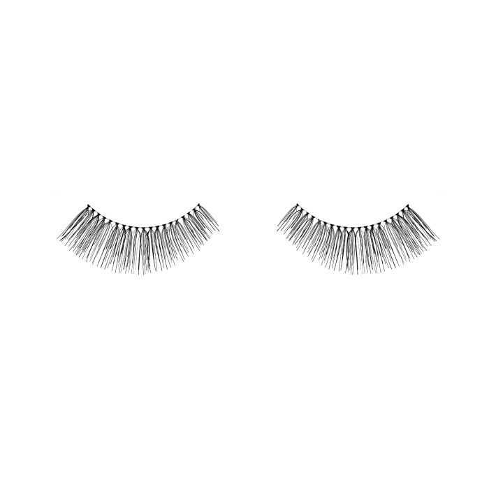 Pair of Ardell Natural 117 false lashes side by side featuring clustered lash fibers