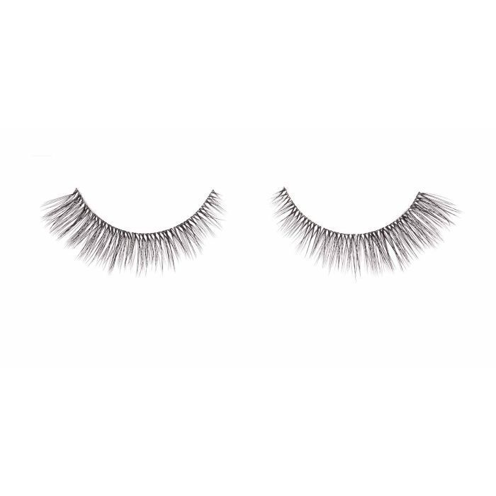 Pair of Ardell Lift Effect 741 flared false lashes side by side featuring its soft fine tapered upswept fibers