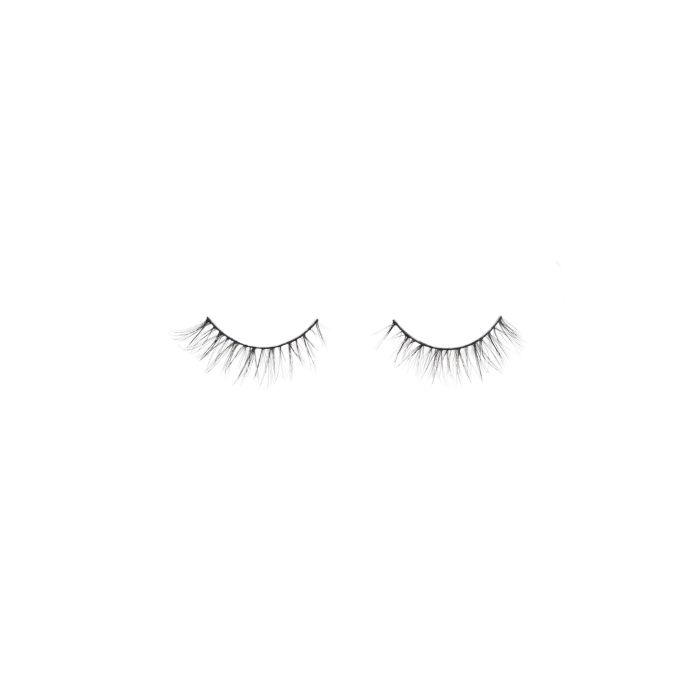Ardell's Ecolashes 454 with multi-layered, medium volume, medium length fibers and rounded shape lash