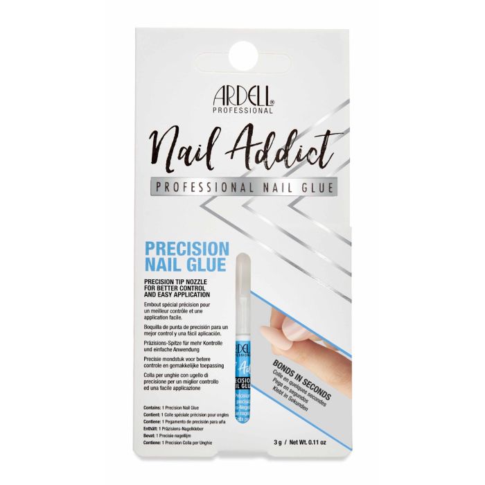 Front of Ardell Nail Addict Precision Nail Glue retail box