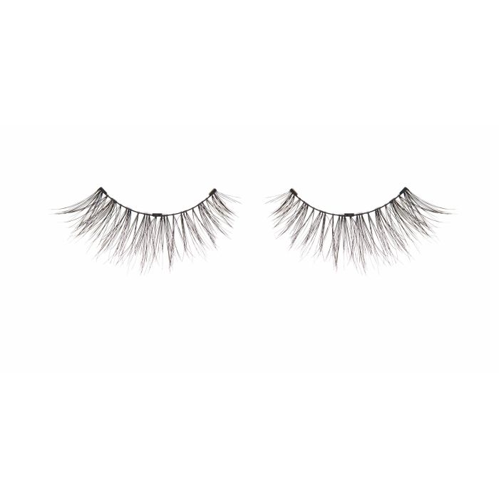 A pair of floating Ardell Beauty Magnetic Naked Lashes 422 false lashes for the left & right eyes on white color background