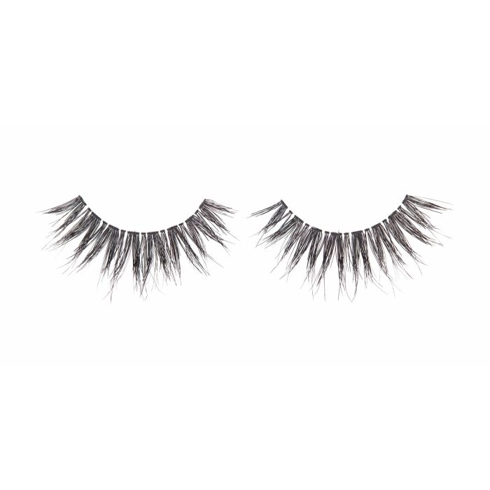 A single pair of Ardell Textureyes Lash 579 showing  its medium volume, long length & overlapping lengths