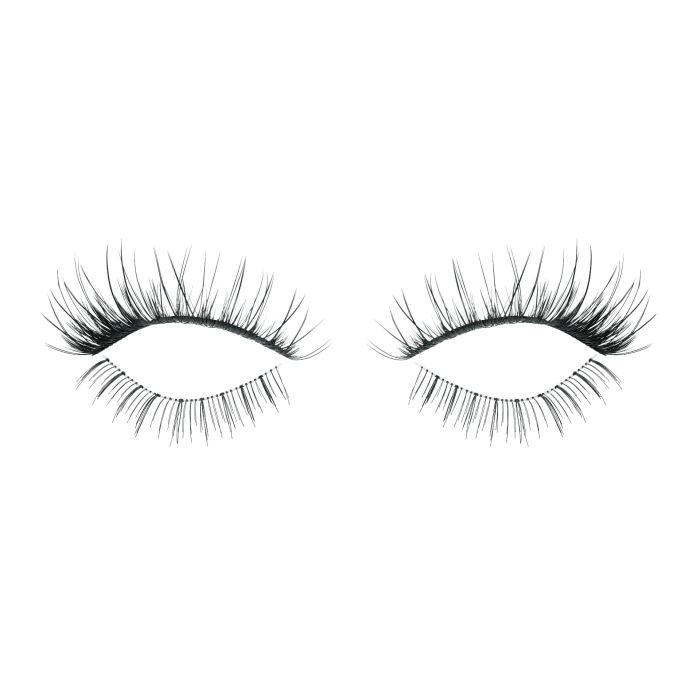 Pair of Ardell Fright Night - Spooky Lashes (Mesmerizing) false lashes side by side with doe-style crisscrossing lash fibers