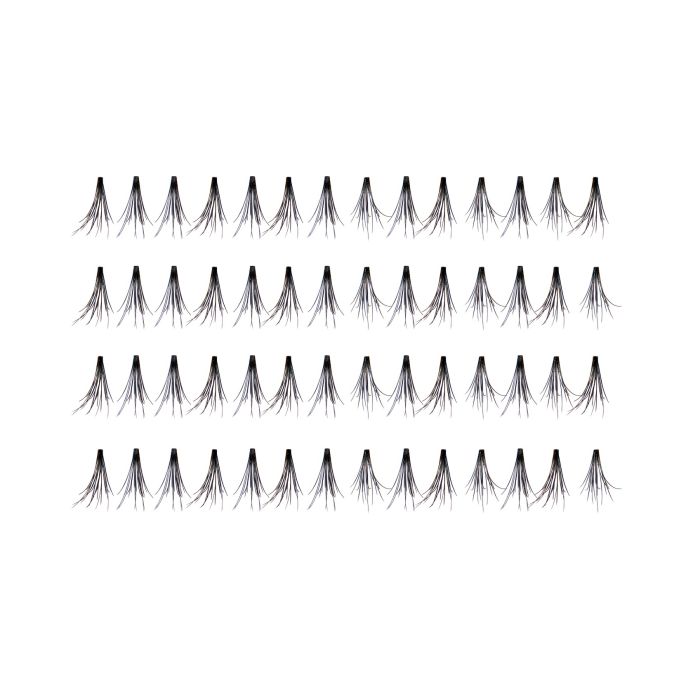 56 Ardell Knot-Free 3D Individuals - Short false lashes arranged in 4 rows of 14 individual lash clusters 
