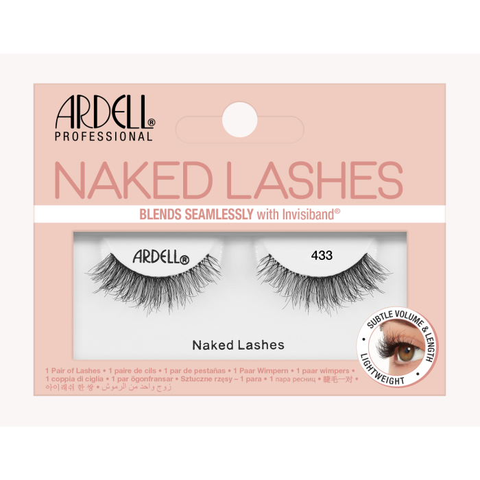 Ardell Naked Lashes 433 int retail packaging with product details