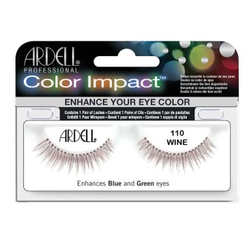 Ardell Color Impact Lash 110, Wine, 1 Pair