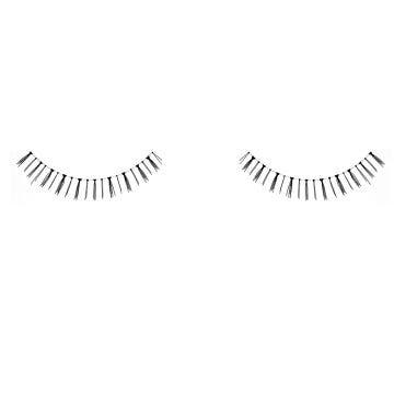 Pair of Ardell Natural 112 - Black false lashes side by side featuring clustered lash fibers