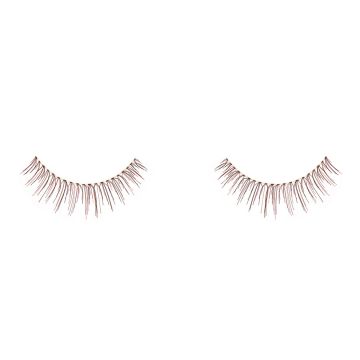 Pair of Ardell Natural 110 Wine false lashes side by side featuring clustered lash fibers