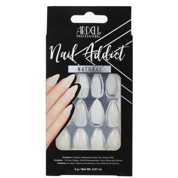 Ardell, Nail Addict Premium Artificial Nail Set, Natural Stiletto