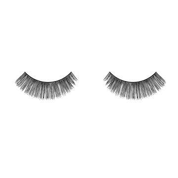 A single pair of Ardell Natural 101 showing its Full volume, short length & rounded lash style
