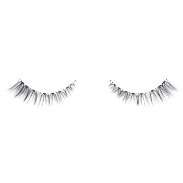 Pair of Ardell Soft Touch 150 false lashes side by side short featuring light volume short length fibers 