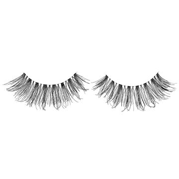 A single pair of Ardell Wispies 700 features its rounded lash style that is shorter at the inner and outer corners