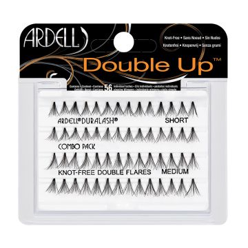 A set of 56 Ardell Double Up Individuals in Short and Long length inside its retail packaging