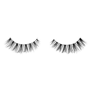 A closeup shot of Ardell Fauxmink Wispies' pair showing its actual look, length, volume, and design on a white background