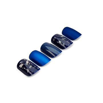 Ardell, Nail Addict Premium Artificial Nail Set, Matte Blue