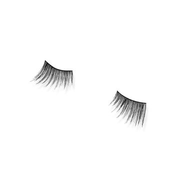 Pair of Andrea Mod Lash #305 false lashes side by side featuring clustered lash fibers