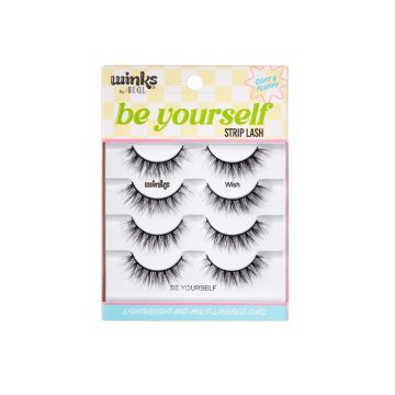 Front package of Winks Be Yourself Lashes  Wish 4 pack
