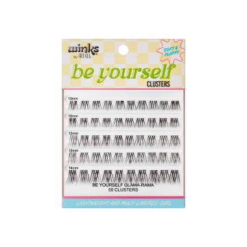 Front packaging of Winks Be Yourself Clusters Glama-Rama 50 pc
