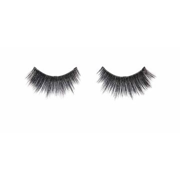 A single pair of Ardell Magnetic Lash, 3D Faux Mink 854 featuring its spiky, uneven lash lengths and total volume