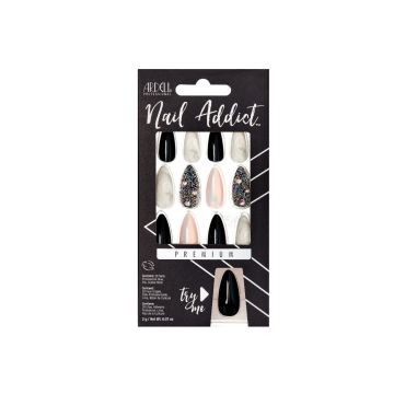 Front of Ardell Nail Addict Marble and Diamonds color shade retail box