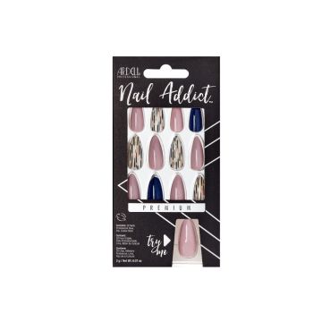 Front of Ardell Nail Addict Geometric Groove color shade retail box