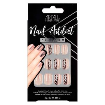 Ardell Nail Addict Premium Nail Set, Cheetah Accent