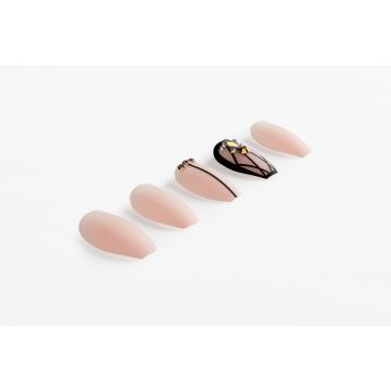 Ardell Nail Addict Premium Artificial Nail Set - Blush Geometric Crystals