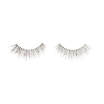 A floating Ardell Textureyes 581 upper faux lashes lay side by side with full volume and staggered lengths