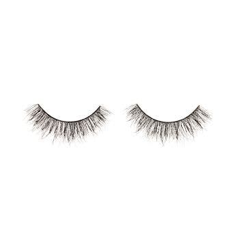 A floating Ardell Textureyes 582 upper faux lashes lay side by side with full volume and staggered lengths