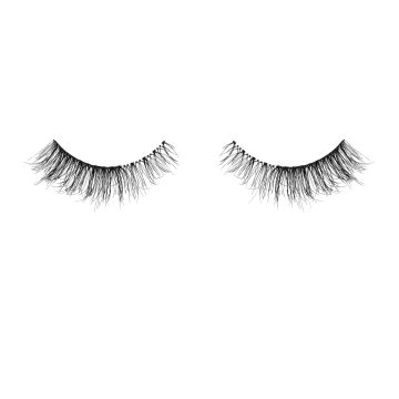 Ardell Naked Lashes 433 featuring its short, light volume lashes fine tapered strands texture