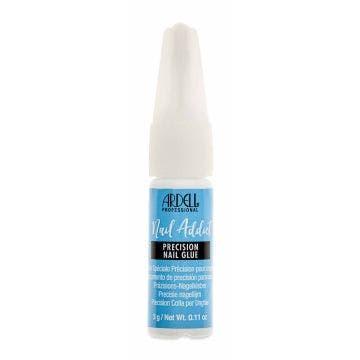Front of Ardell Nail Addict Precision Nail Glue 0.11-ounce capped container with printed text