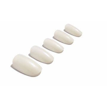 Ardell Nail Addict Natural Oval Multipack in a slant position place in a white colored background