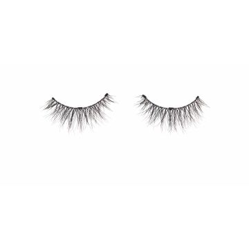 A pair of floating Ardell Beauty Magnetic Naked Lashes 421 false lashes for the left & right eyes on white color background