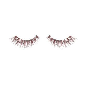 Pair of Ardell Color Impact Lash Demi Wispies Wine false lashes side by side featuring clustered lash fibers