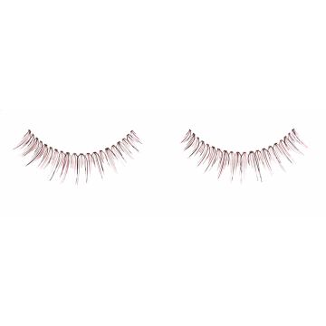 Pair of Ardell Color Impact Lash 110 Wine false lashes side by side featuring clustered lash fibers