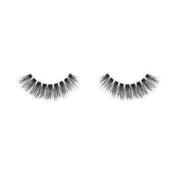 A closeup shot of Ardell's Faux mink 860 lashes in pair showing its rounded, full, long, natural lashes