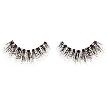 Pair of Ardell Mega Volume 259 upper false lashes with NEVERFLAT multi-layered curl technology & tapered tips