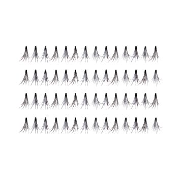 56 Ardell Knot-Free 3D Individuals - Short false lashes arranged in 4 rows of 14 individual lash clusters 