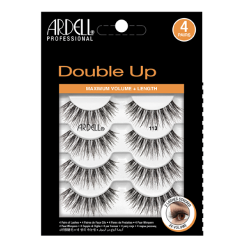 4 pair of lashes in packaging  
