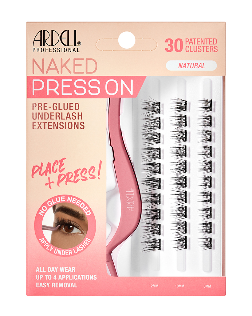 naked press on pre-glue underlash package